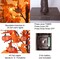 24” Lighted Maple Leaves Tree – 2FT Autumn Table Decor with 24 LED Lights & 12 Wood Pumpkin Ornaments, Battery-Powered Timer Artificial Fall Tree for Home & Thanksgiving Decorations